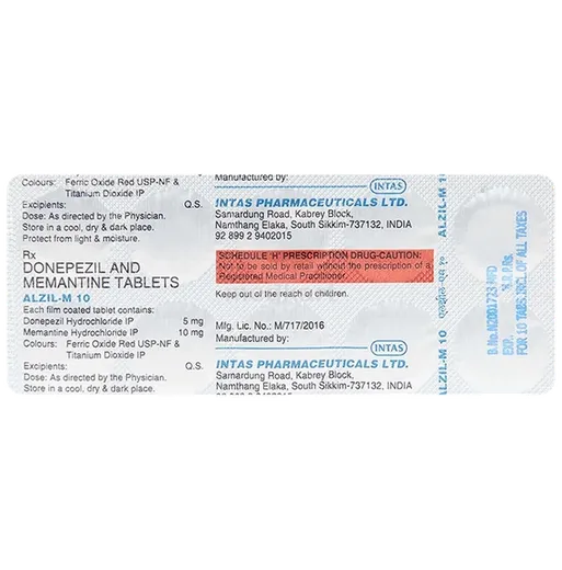 alzil m 10mg tablet 10's